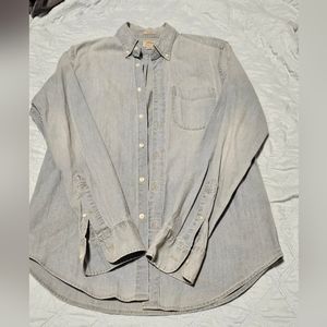 J Crew Chambray Mens Longsleeve denim shirt